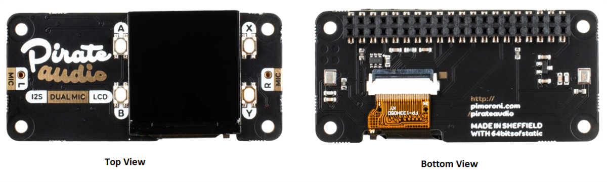 Pimoroni PIM524 Pirate Audio: Dual Mic for Raspberry Pi